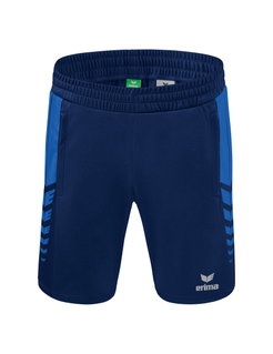 Erima Sport-Hose Six Wings Worker Shorts kurz (100% Polyester, ohne Innenslip, bequem) royalblau/navyblau Jungen